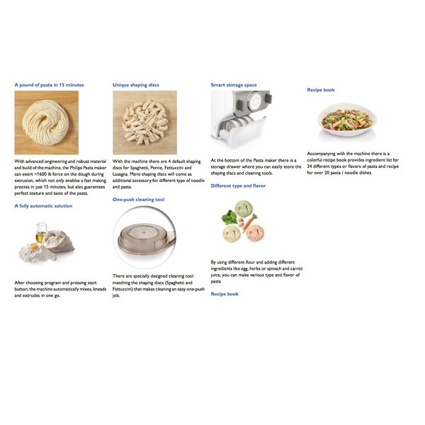 Philips HR2357 Electric Automatic Pasta Maker//Noodles Dough//Lasagna//Dumpling//pen