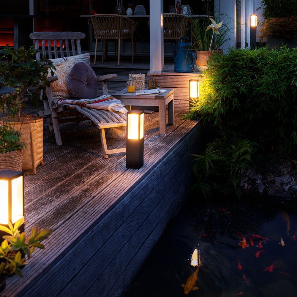 Philips Hue Impress LED Outdoor Pedestal Warm/Cool Path Smart Light