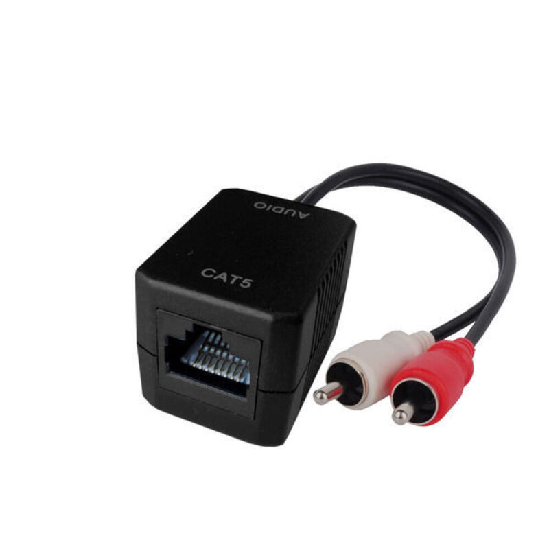 Stereo Rca Audio Balun Extender Over Cat5 Cat6 Rj45 Up To 75m Bi Directional Buy Audio Video Cables 45399183972