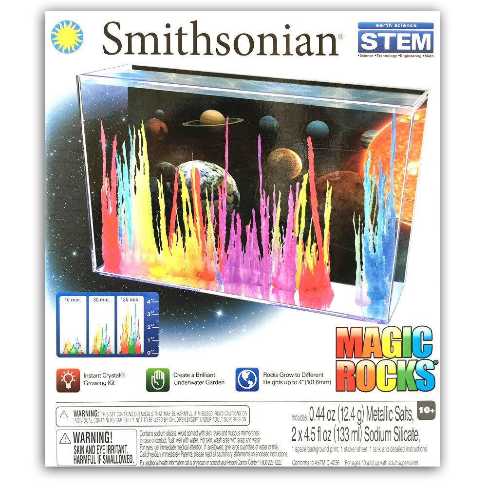 Smithsonian Magic Rocks Crystal Growing Science Kit w/Water Tank Toy/Kids Buy Science Kits