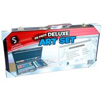 88 Piece Deluxe Art Set in Wooden Carry Case