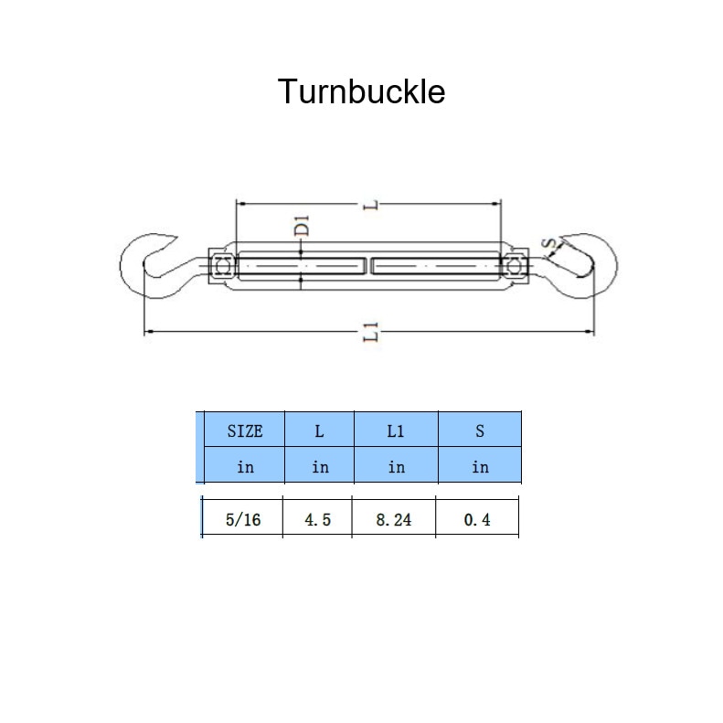 M8 8mm Hardware D Shuckle 316 Stainless Steel fitting fixing Shade Sail Boat Wal