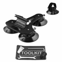 1 Bike Bicycle Car Roof Suck Carrier Rack Fork Mount Triple Vacuum Cups