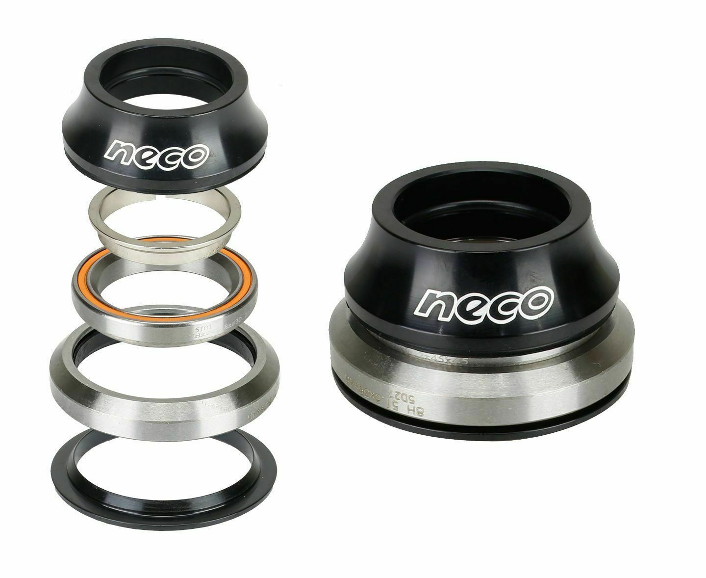 neco 1-1//8/" Carbon Fiber Top co Sealed Bearing Integrated Threadless Headset