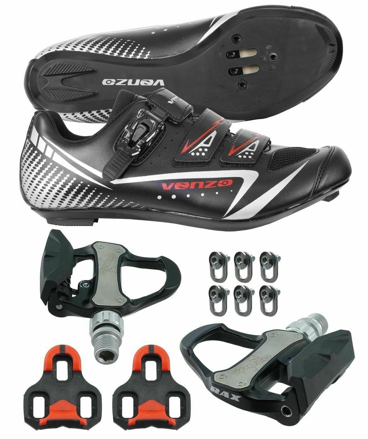 road bike shoes and pedals