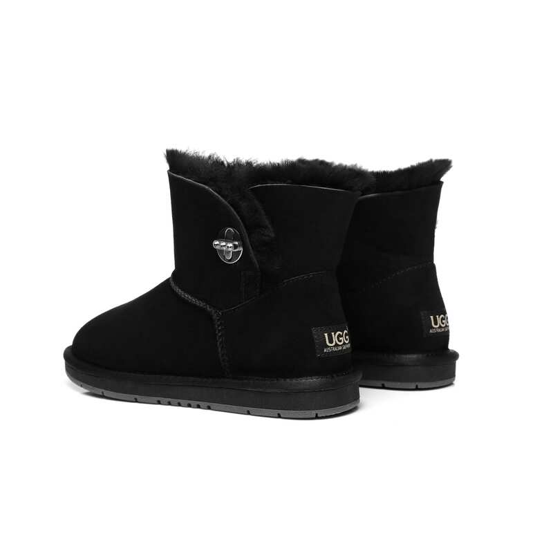 black ugg boots with diamond button