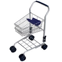 Kids Shopping Trolley Blue Handle