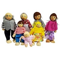 Doll House Dolls Family of 7