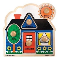 Melissa & Doug - First Shapes Jumbo Knob Puzzle - 5pc