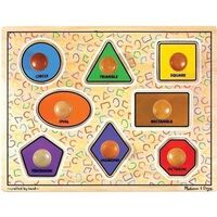Melissa & Doug - Large Shapes Jumbo Knob Puzzle - 8pc