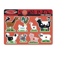 Melissa & Doug - Farm Animals Sound Puzzle - 8pc