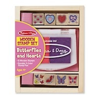 Melissa & Doug - Butterfly And Hearts Stamp Set
