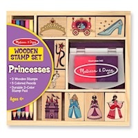 Melissa & Doug - Wooden Princess Stamp Set