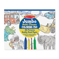 Melissa & Doug - Jumbo Colouring Pad Multi-Theme Blue