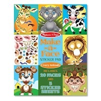 Melissa & Doug - Make-a-Face - Crazy Animals Sticker Pad