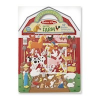 Melissa & Doug - Reusable Puffy Sticker Play Set - On the Farm