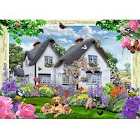 Ravensburger - Delphinium Cottage Puzzle 1000pc