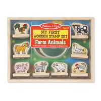 Melissa & Doug - My First Wooden Stamp Set - Farm Animals