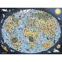 Ravensburger - Cartoon Earth Puzzle 1500pc 