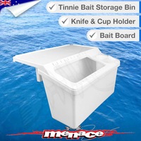 Tinnie Bait Storage Bin with Bait board