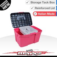 16L Tack Box - Pets / Grooming Tool - Rasp/Blue Equestrian