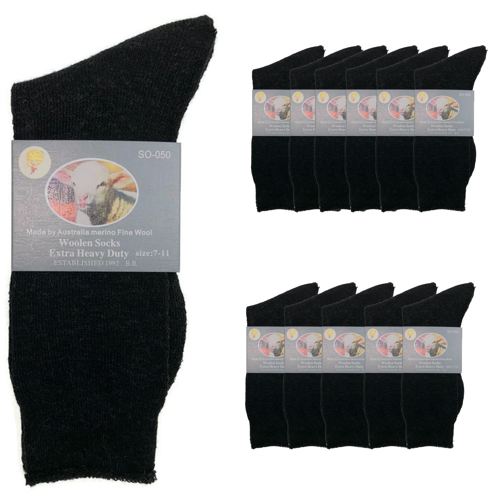Ladies Wool Socks Womens Thermal Warm Australian Lambswool Extra Warm Boot Hike