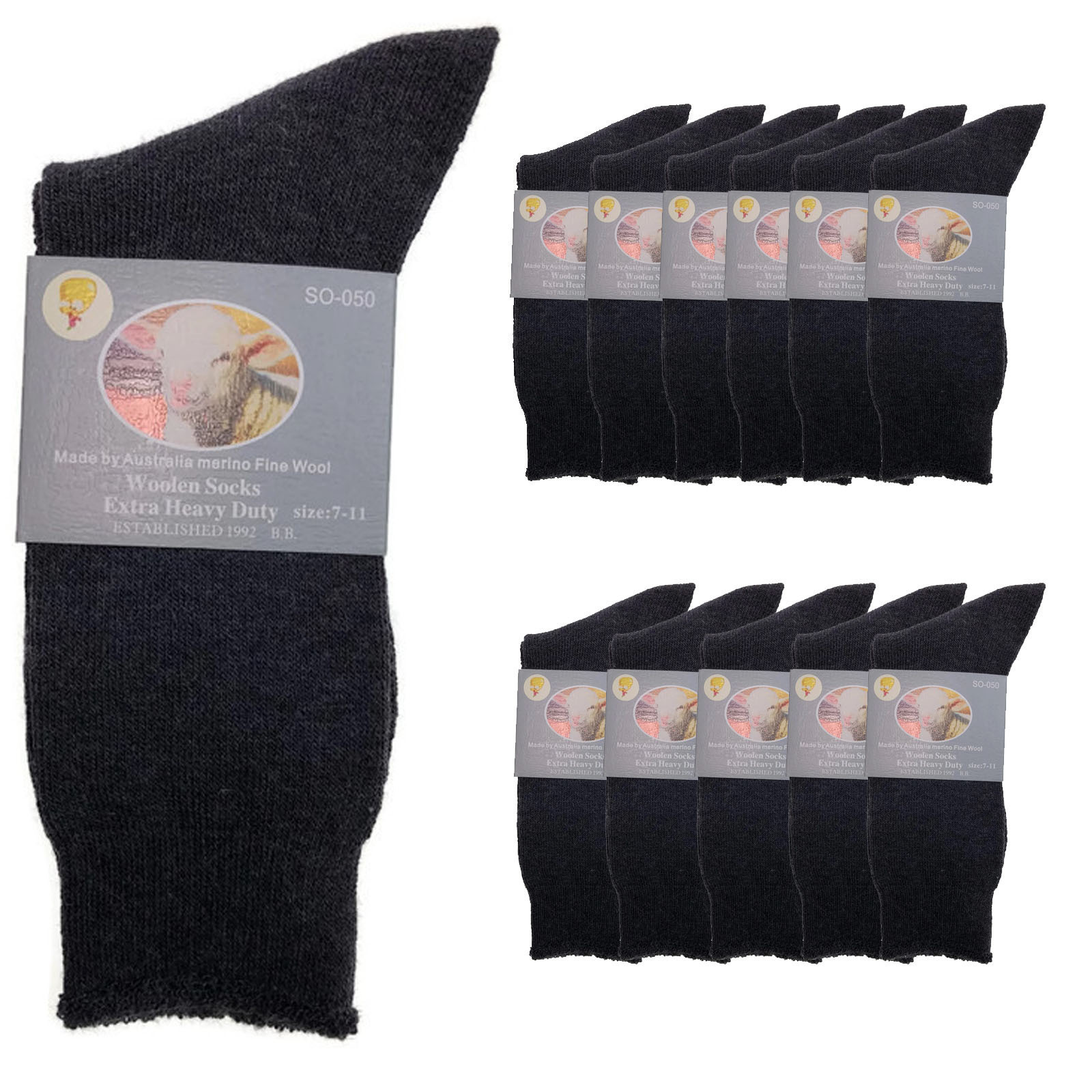 Ladies Wool Socks Womens Thermal Warm Australian Lambswool Extra Warm Boot Hike