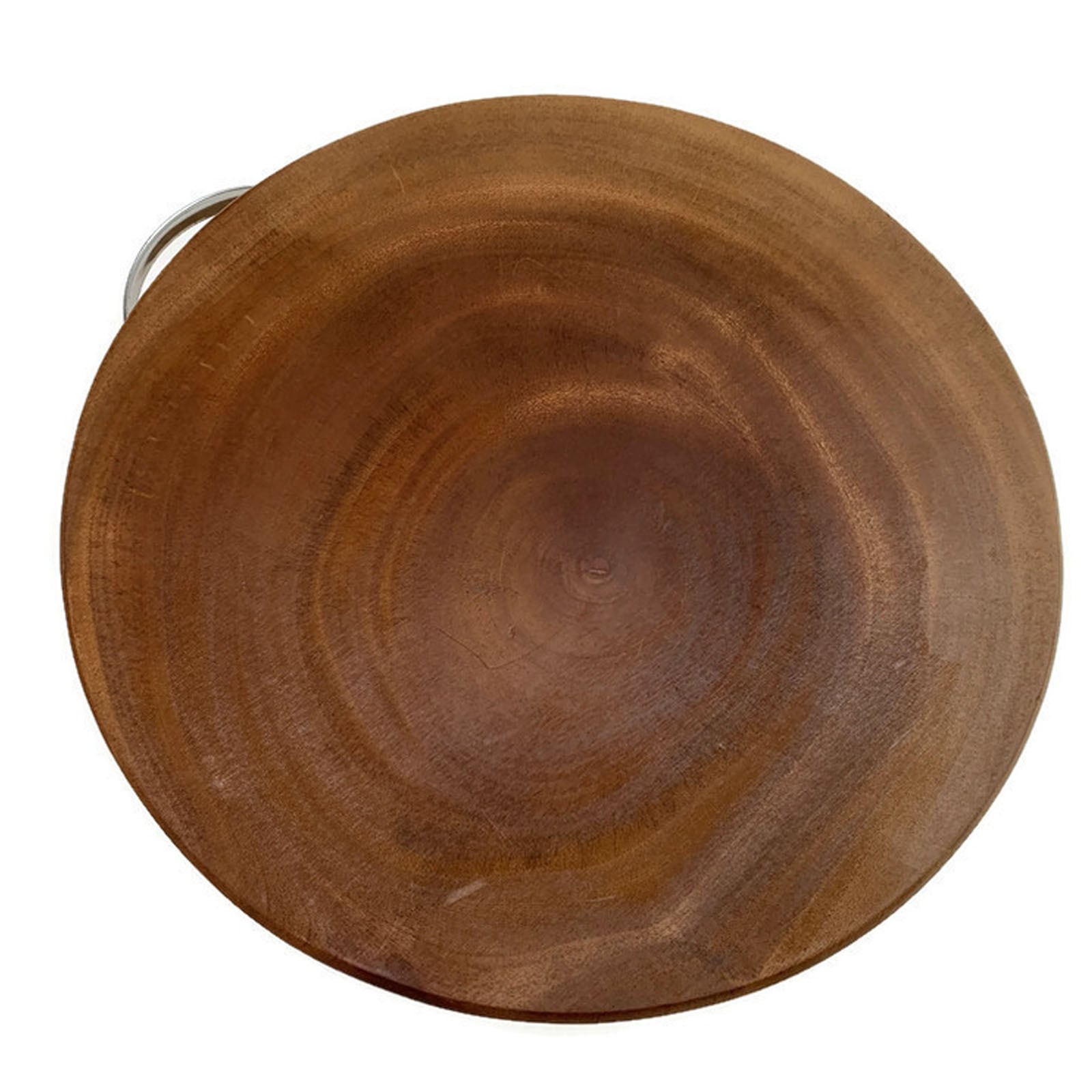 39cm Hard Wood Hygienic Round Cutting Wooden Chopping Board Natural