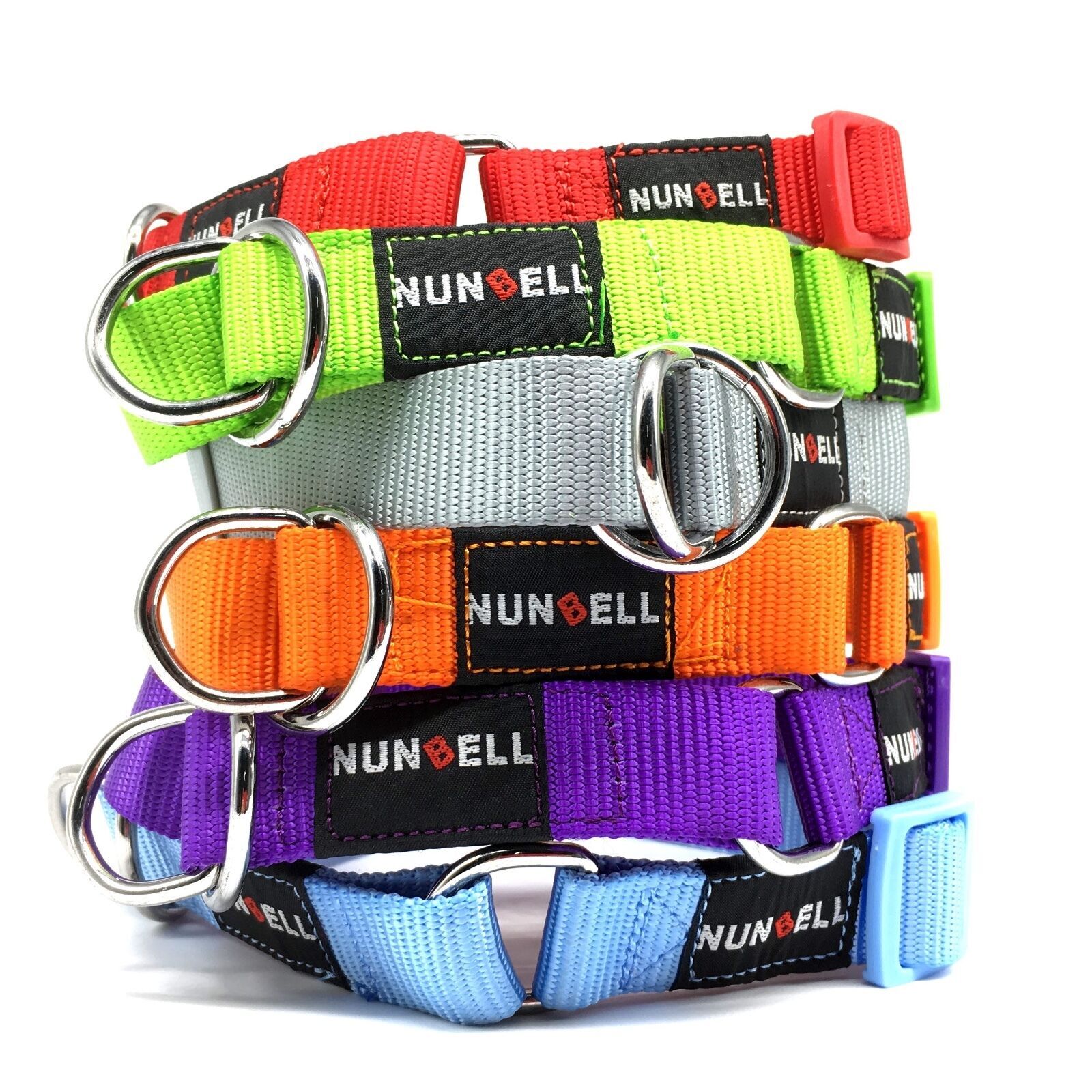 6x DOG TRAINING CHOKER Collar Martingale Adjustable Lead 1.5cm Width