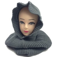 Womens Knit BALACLAVA Ski Head Scarf Mask Warm Winter Hat Knitted Cap Ladies New