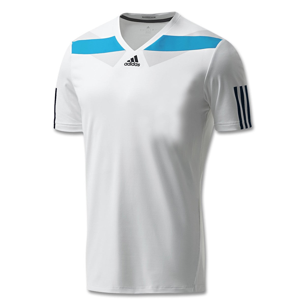 Adidas Kids BARR Tee Tennis Top White Climacool T-Shirt Training Sports ...