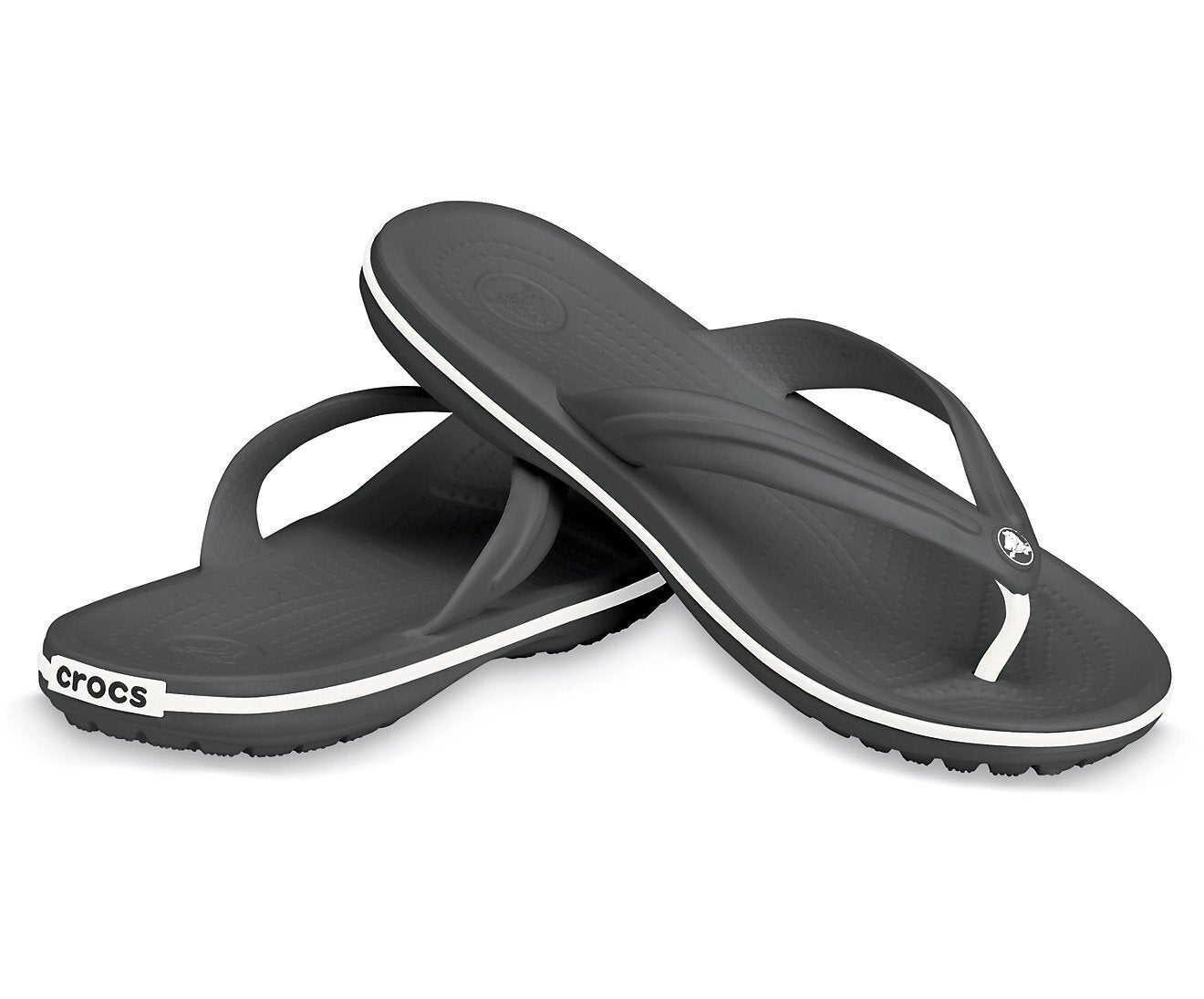 Crocs Crocband Croslite Flip Flops Thongs - Black | Buy Thongs ...