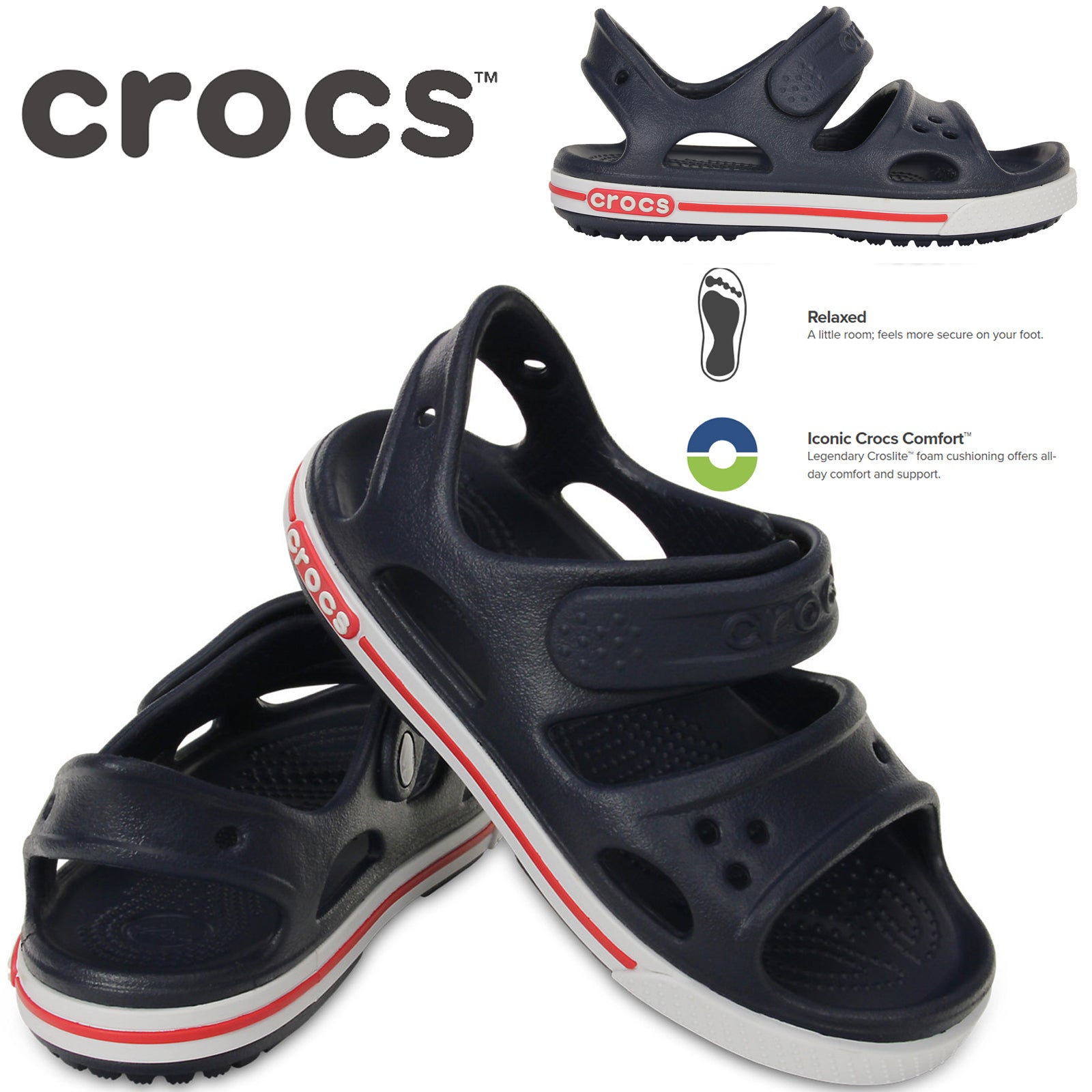 white kids crocs