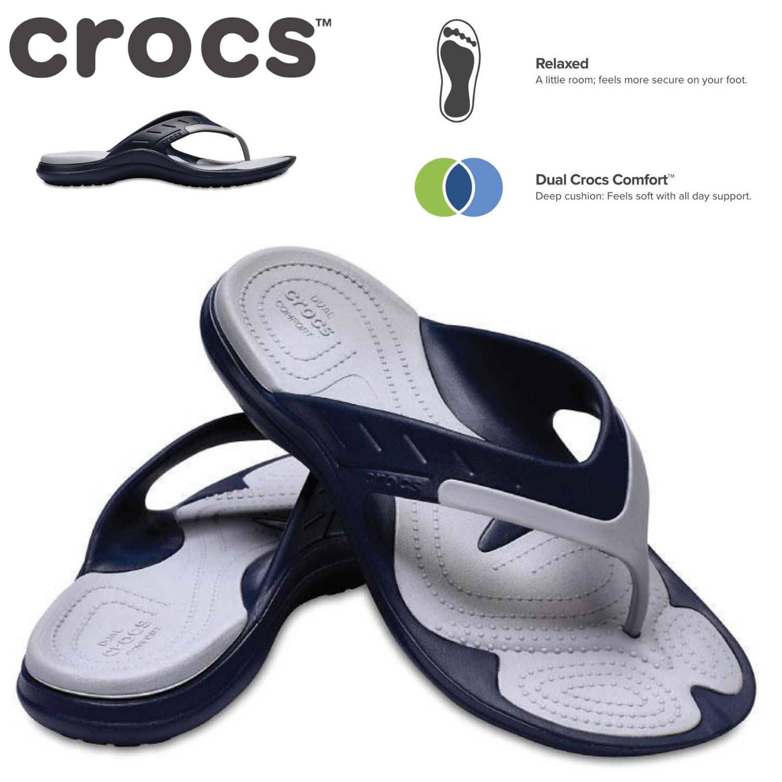 crocs mens thongs