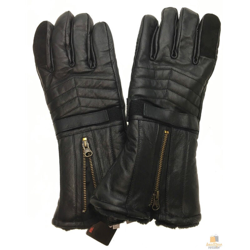 fur lined winter gloves