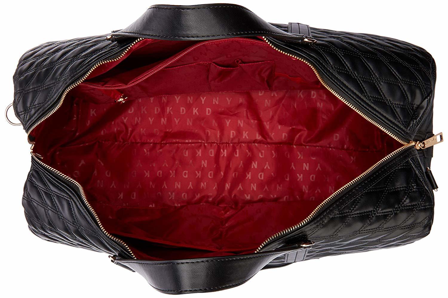 dkny quilted duffle bag