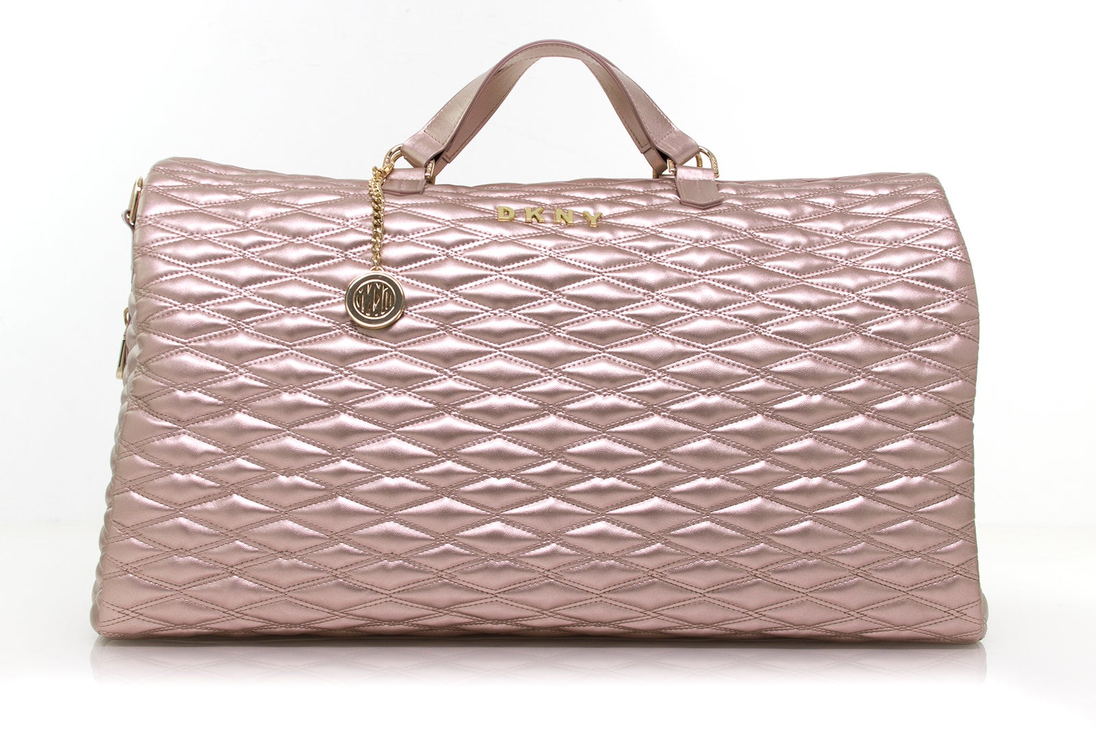 dkny quilted luggage