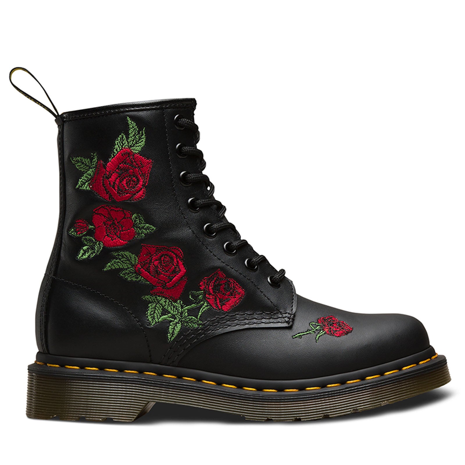 Dr. Martens 1460 Vonda Boots 8 Eye Floral Women's Shoes - Black | Buy ...