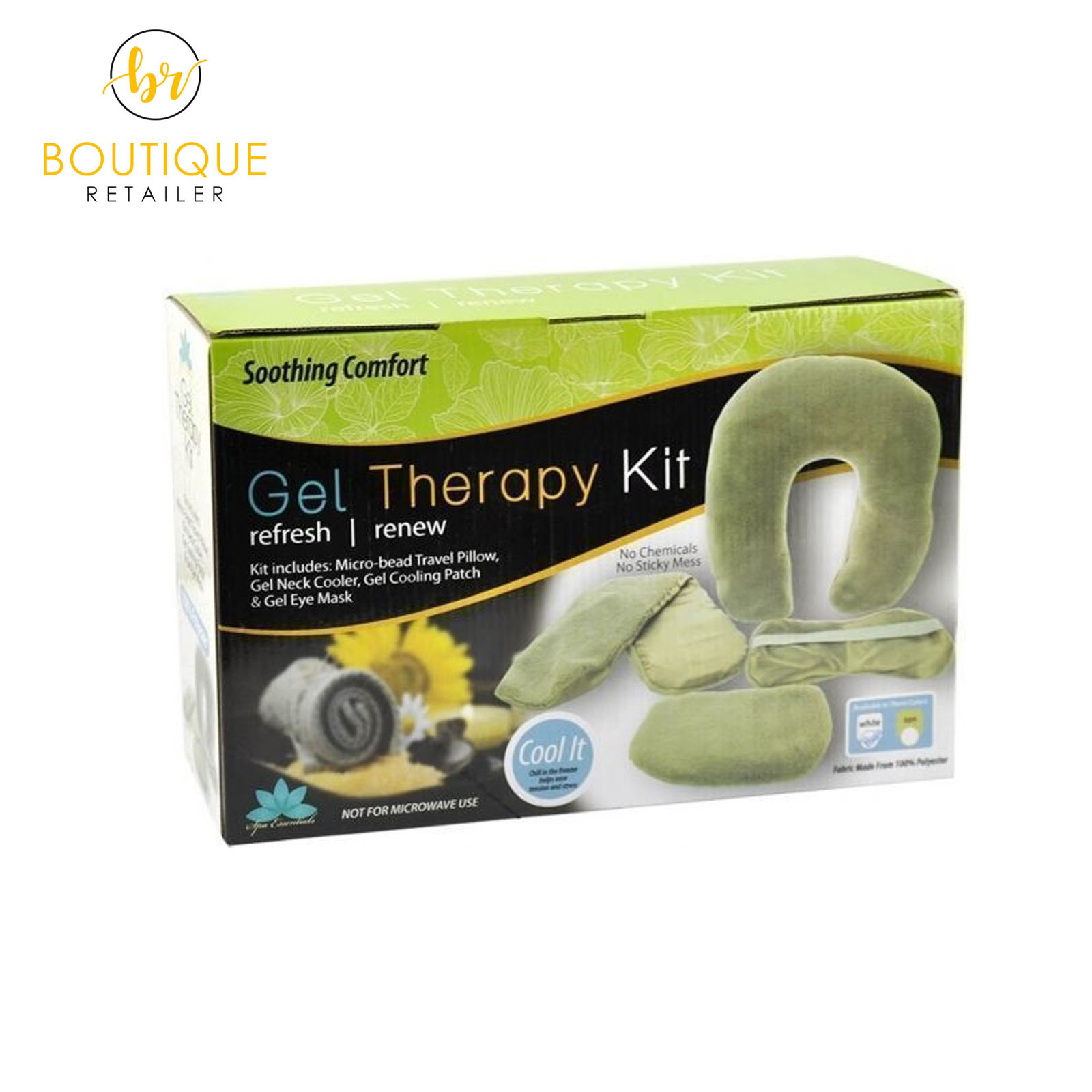 Gel Therapy Kit Soothing Fresh Comfort Micro Bead Pillow Neck