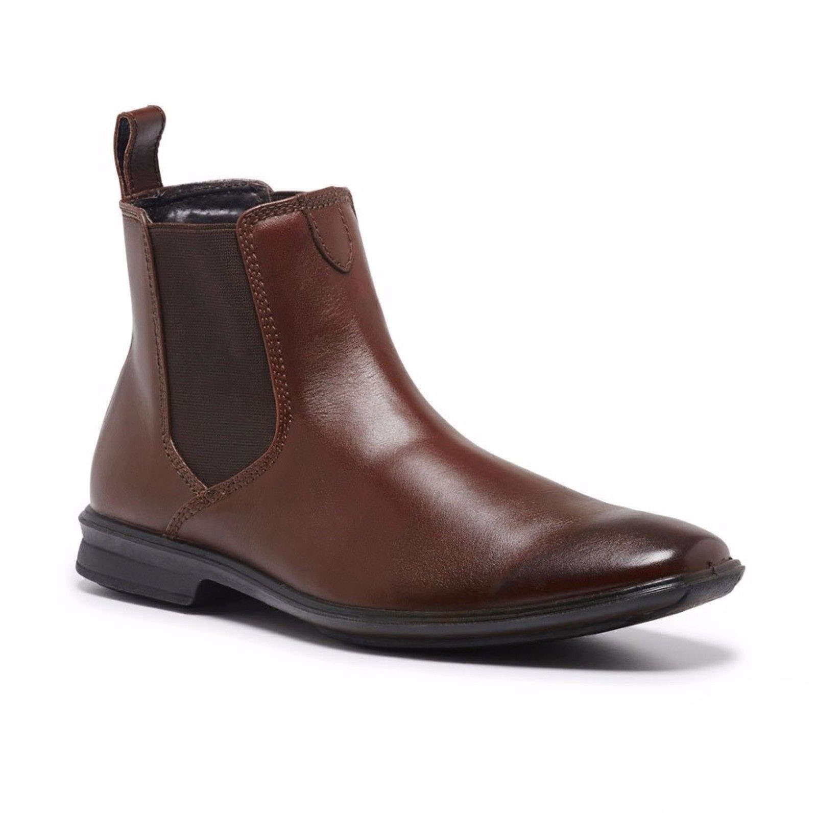 Men S Hush Puppies Chelsea Leather Boots Shoes Slip On Comfort Work Ew Fit Buy Men S Boots 336187