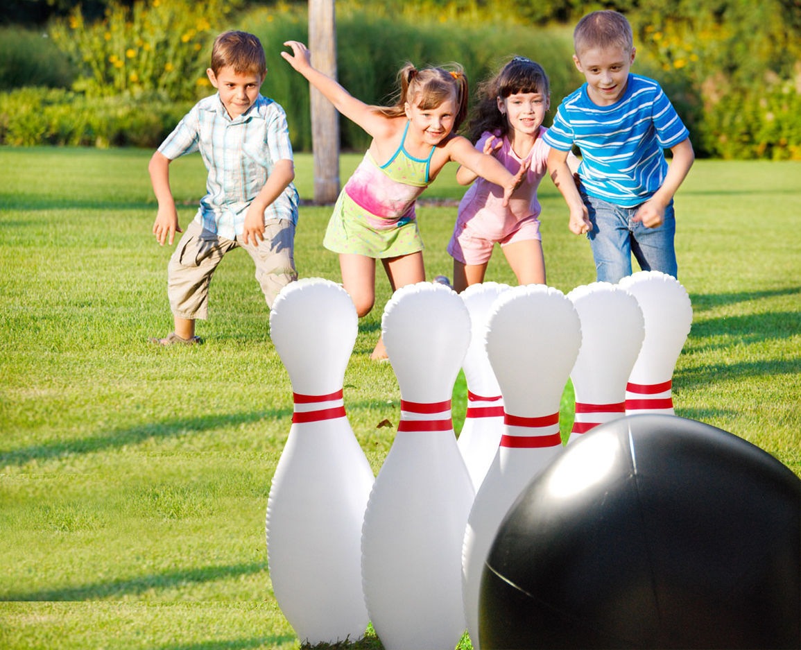jumbo inflatable bowling set