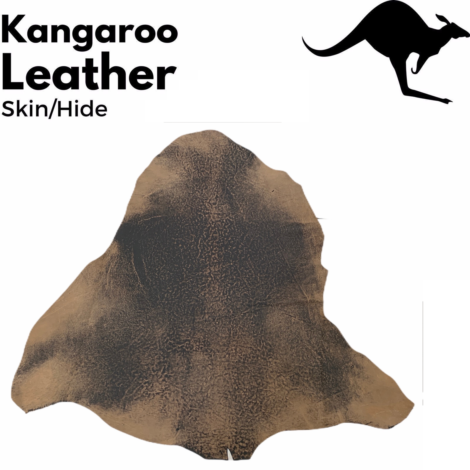 KANGAROO LEATHER SKIN HIDE Tanned Finish Natural - Stonewash | Buy Hats ...