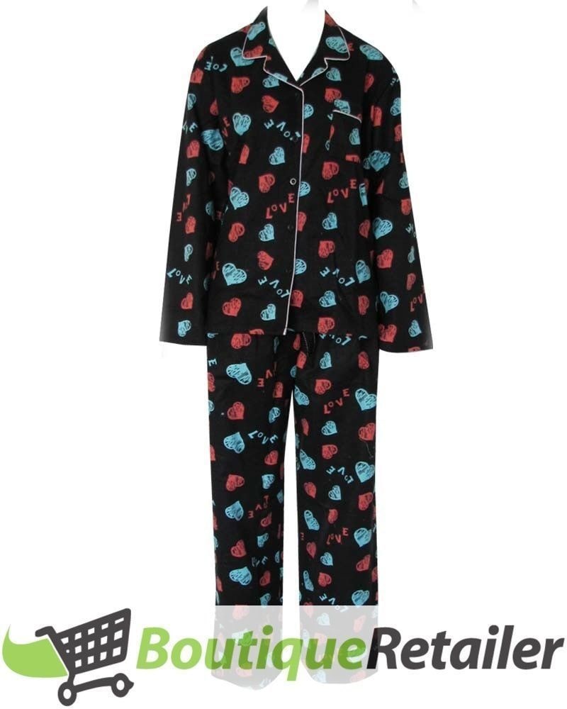 womens flannel pyjama sets