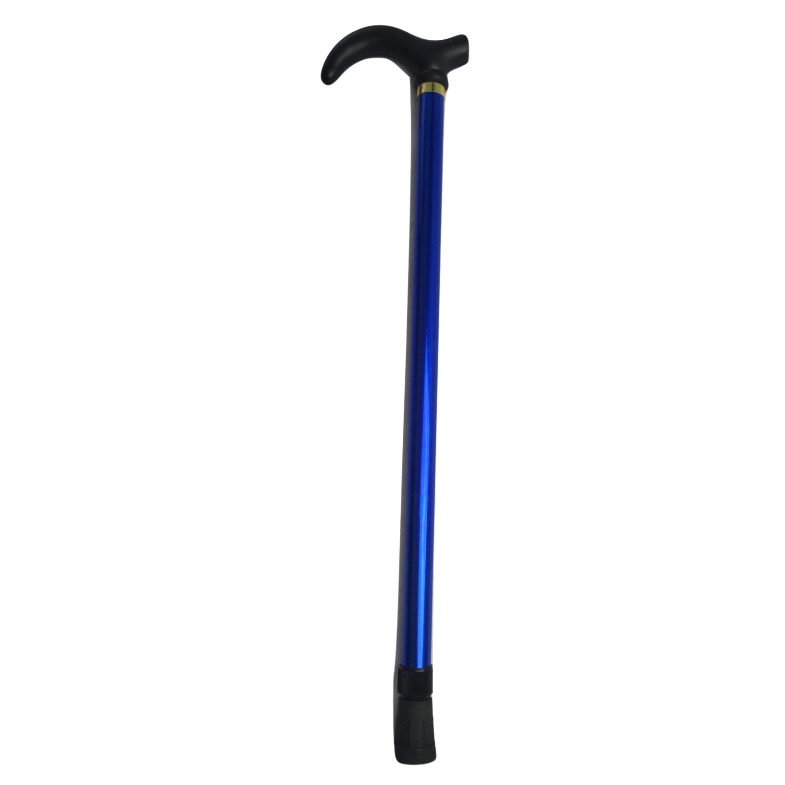 Metal WALKING STICK Travel Cane Pole Compact Adjustable Lightweight New