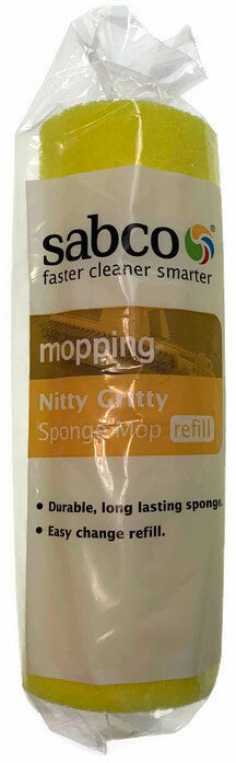 Sabco Nitty Gritty Sponge Mop Refill Replacement Home Floor