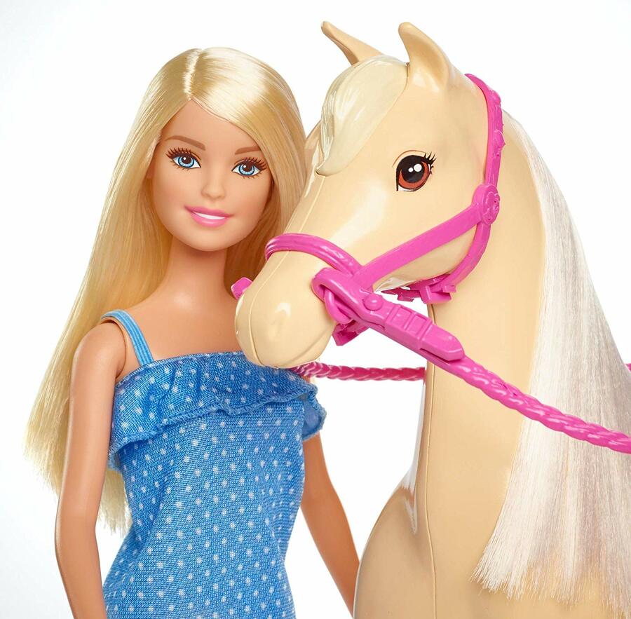 barbie doll and horse