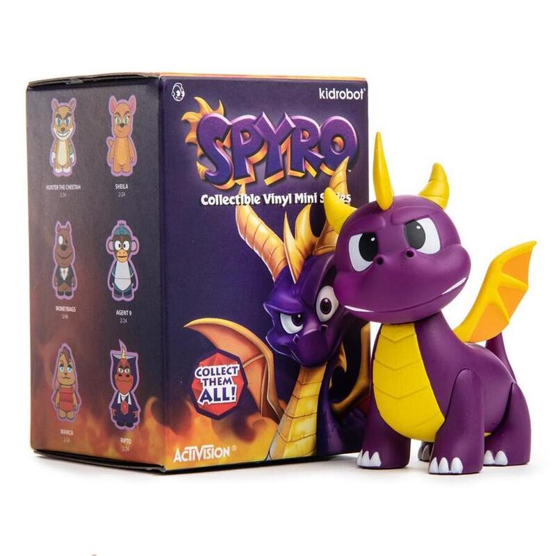 Kidrobot Spyro the Dragon Mini Figure Series Blind Box x4