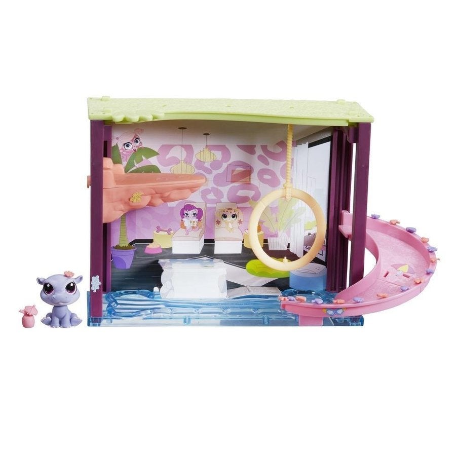 Lps Littlest Pet Shop Style Set Pawza Pool Harriet Grand 3835