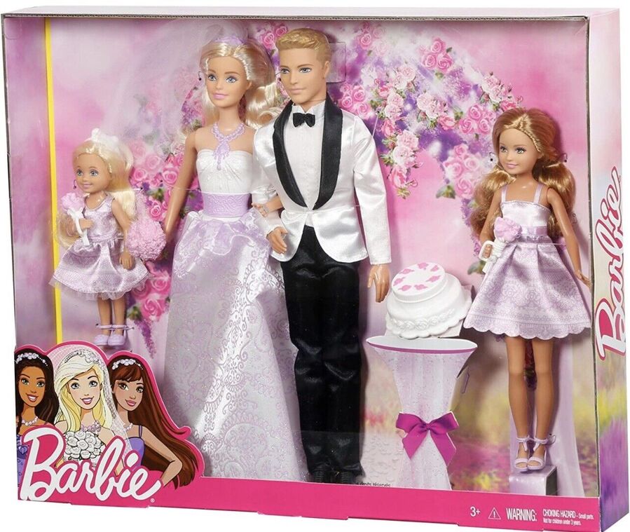 mattel barbie wedding set