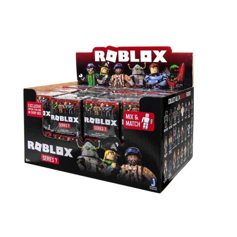 Roblox Series 7 Mystery Figures Full Box Of 24 191726015048 - bw zombie face roblox